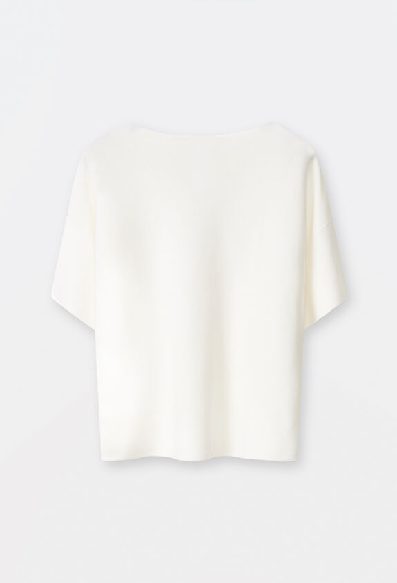 Fabiana Filippi Organic cotton sweater, white WHITE MAD264F097D2900000