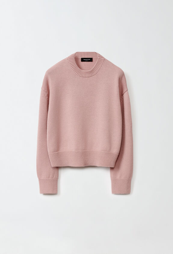 Fabiana Filippi Pullover aus Merinowolle, Mittelrosa ROSE MAD224F093SK180000