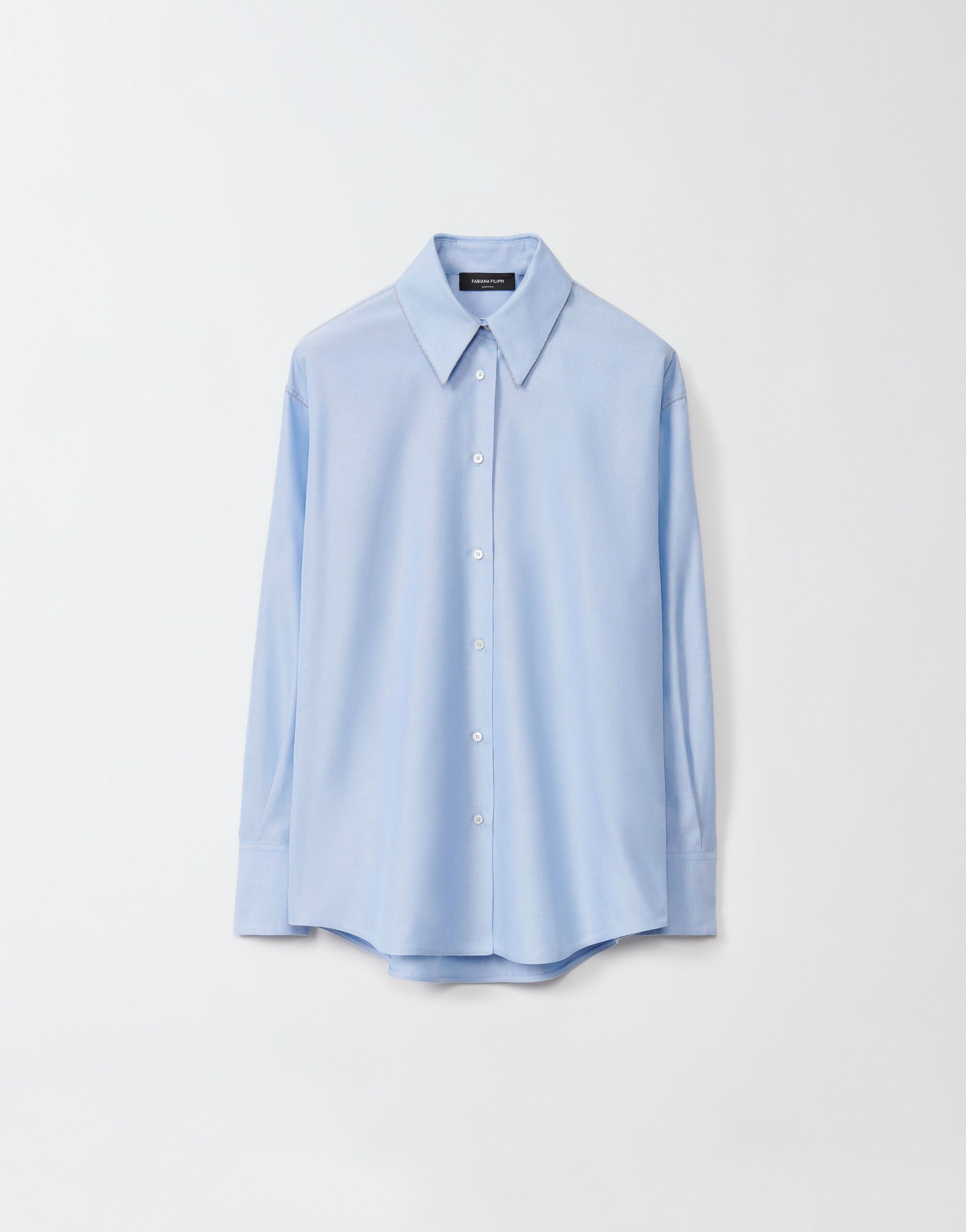 ${brand} Oxford cotton shirt, sky blue ${colorDescription} ${masterID}