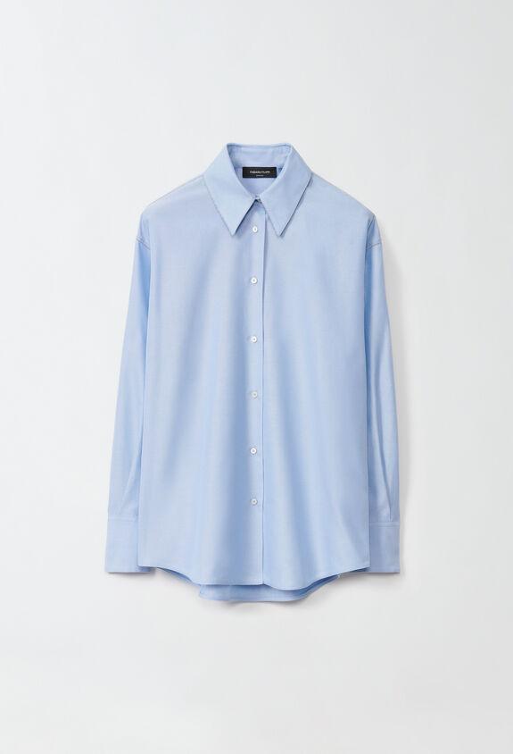 Fabiana Filippi Oxford cotton shirt, sky blue BLUE CAD224F238SK120000