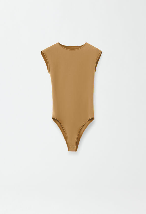 Fabiana Filippi Jersey bodysuit, desert DESERT JED274F424D6790000
