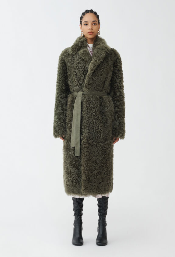 Fabiana Filippi Mantel aus Shearling, Loden GRÜN PLD214F233I0240000