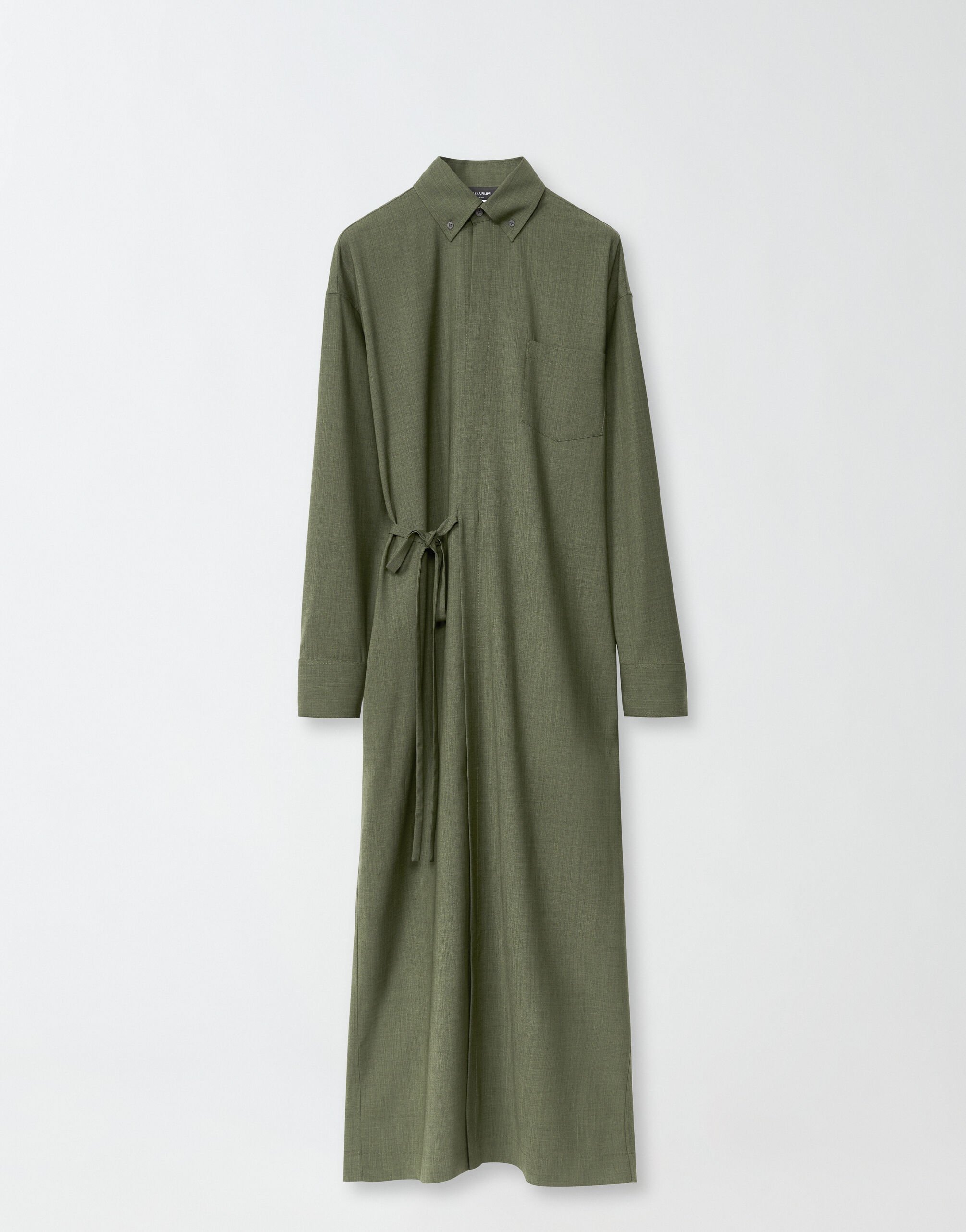${brand} Cool wool dress, loden ${colorDescription} ${masterID}