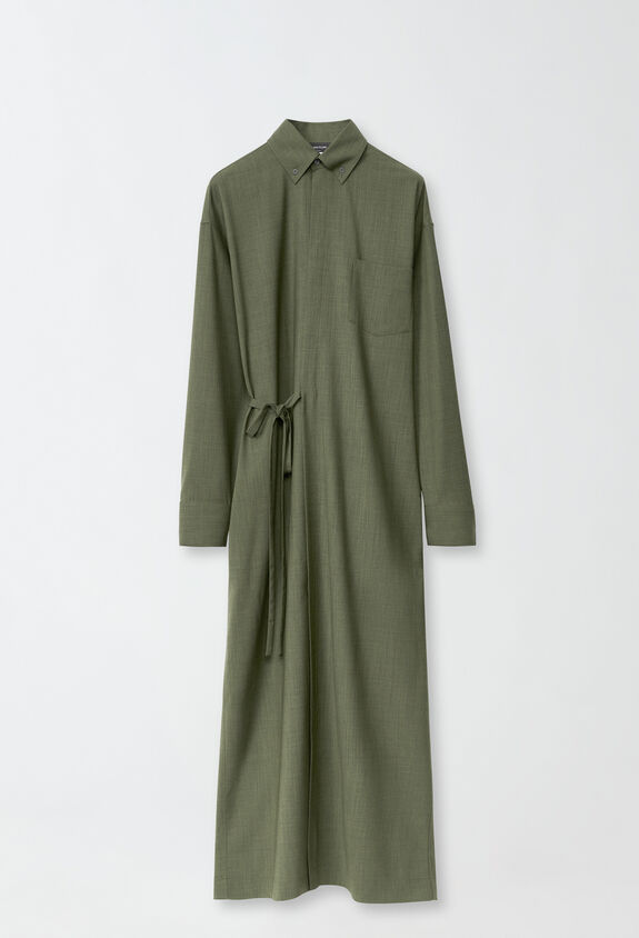 Fabiana Filippi Cool wool dress, loden GREEN ABD214F154D6200000