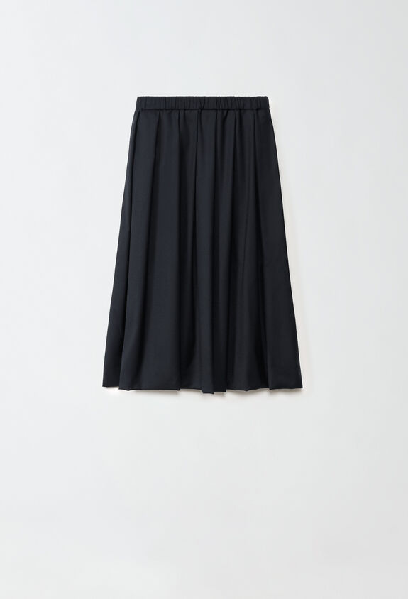 Fabiana Filippi Flannel skirt, black BLACK GND224F861D1860000