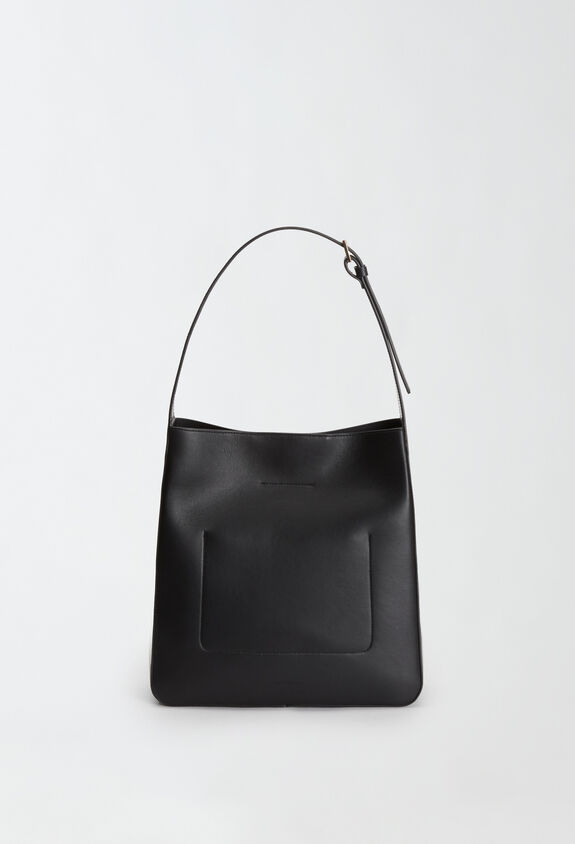 Fabiana Filippi Calfskin hobo bag, black BLACK BGD214A865I9720000