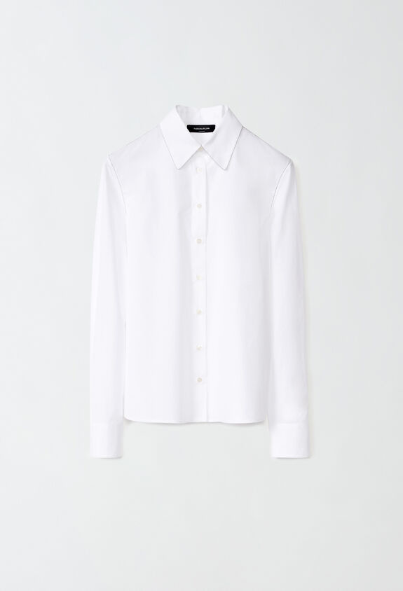 Fabiana Filippi Poplin shirt, optical white OPTICAL WHITE CAD264F233D650M466