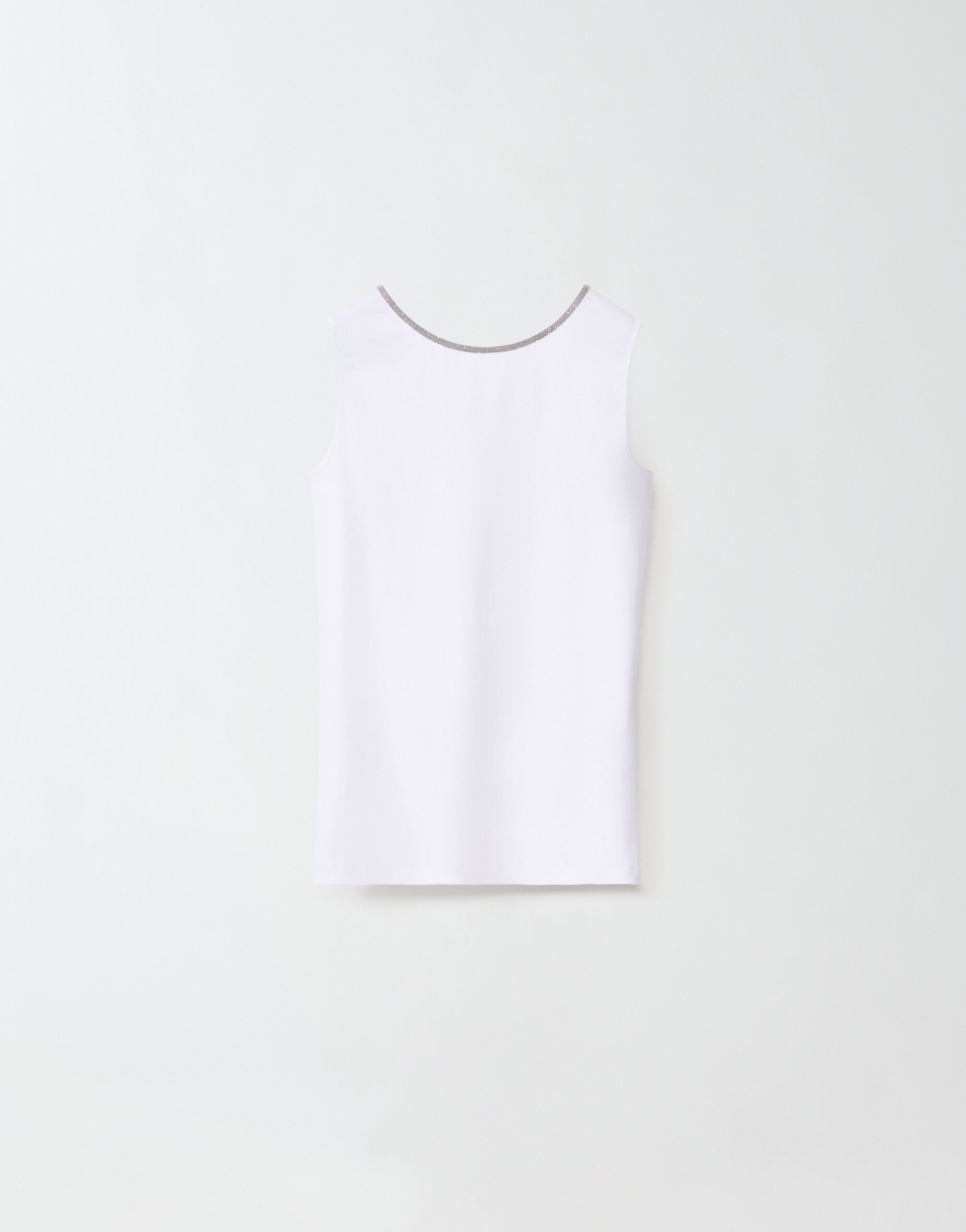 ${brand} FRONT/BACK RIBBED JERSEY TANK TOP,BRILLIANT DETAIL ON COLLAR ${colorDescription} ${masterID}