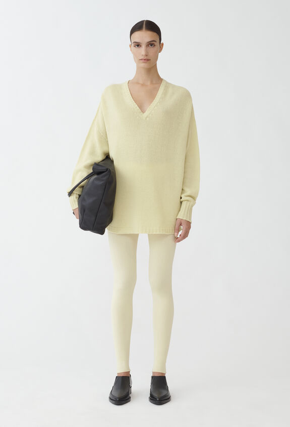 Fabiana Filippi Brushed cashmere sweater, pale lime PALE LIME MAD264F036I8410000