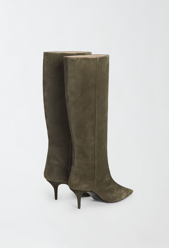 Fabiana Filippi Botte à bout pointu en daim, olive VERT ASD214A894I9910000