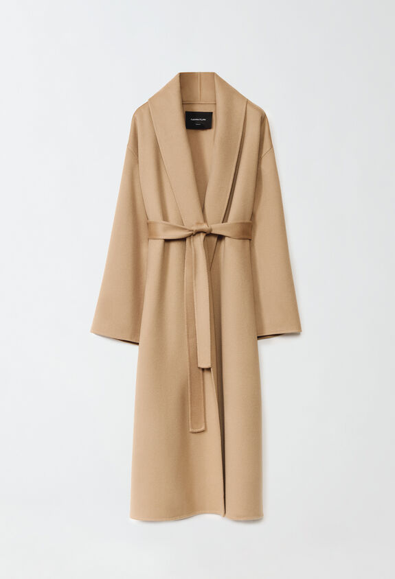 Fabiana Filippi Double cashmere coat, camel BROWN CTD224F710L0050000