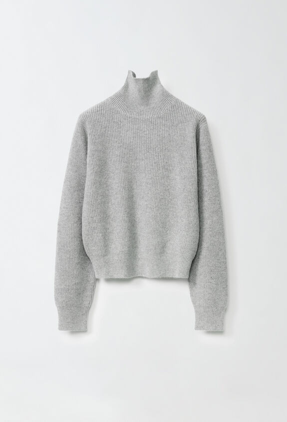 Fabiana Filippi Platinum and mohair sweater, rock grey and white GREY MAD224F545L0430000