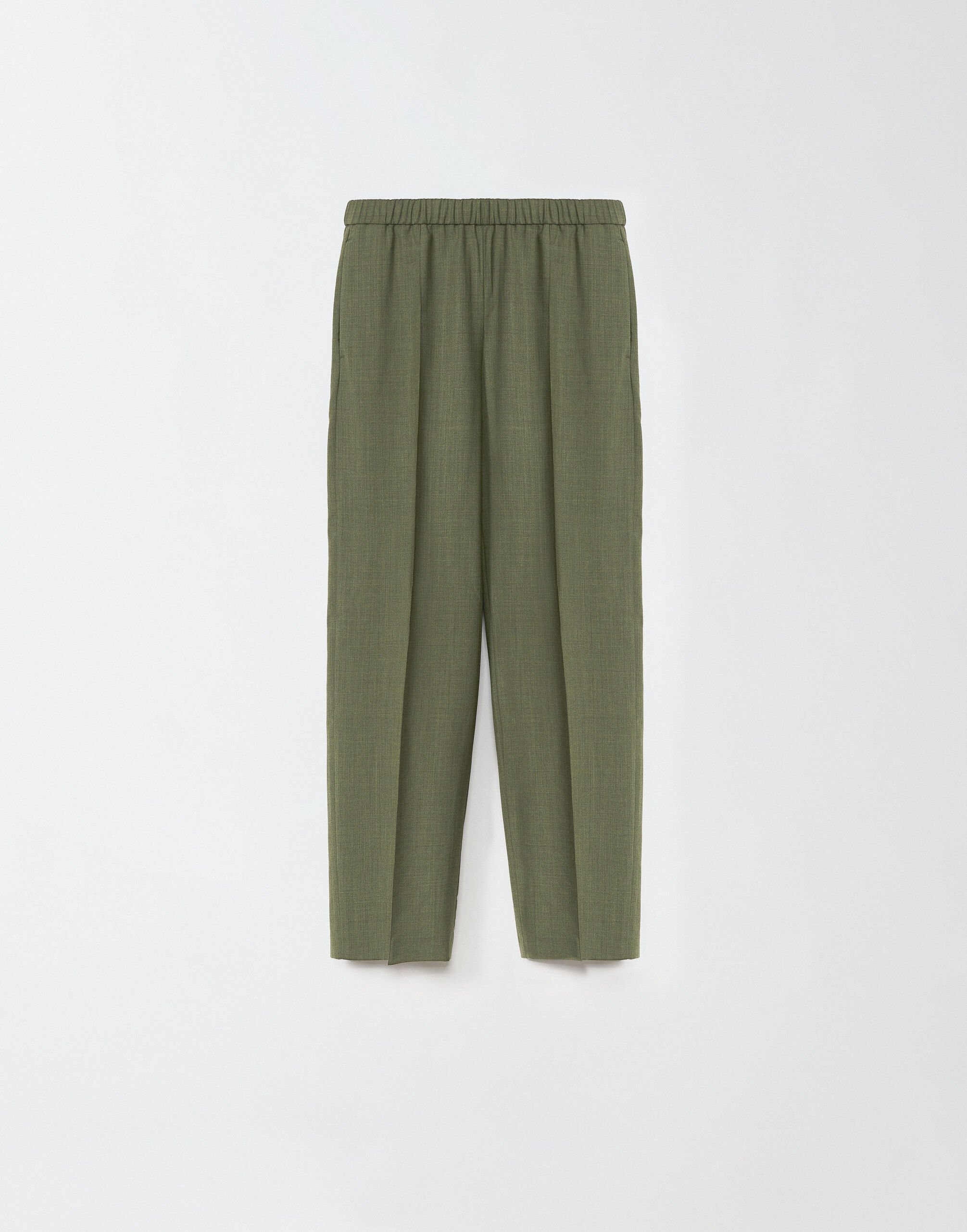 ${brand} Cool wool Gubbio jogging trousers, loden ${colorDescription} ${masterID}