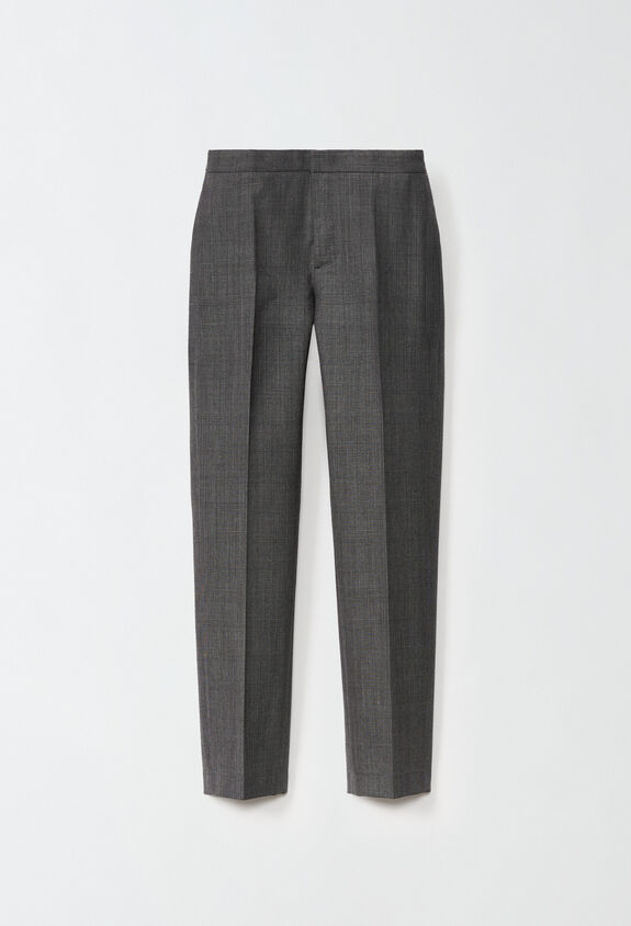 Fabiana Filippi Pantalón Montefalco de príncipe de Gales, gris oscuro y negro GRIS PAD214F326D7280000