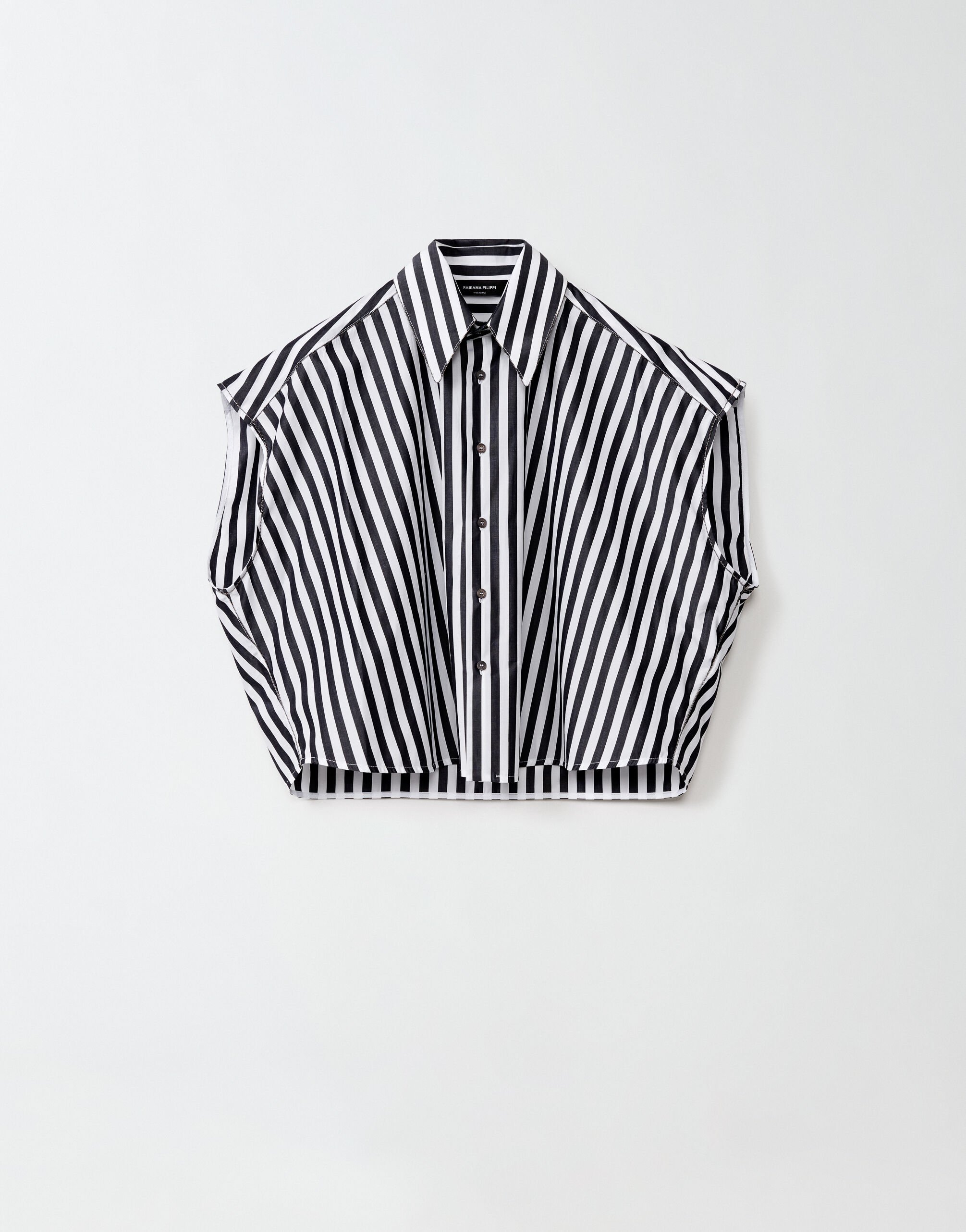 ${brand} Striped poplin shirt ${colorDescription} ${masterID}