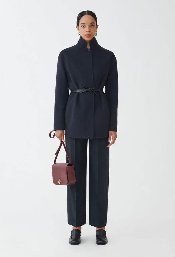 Fabiana Filippi Double wool and cashmere jacket, midnight blue BLUE CTD214F380I0370000