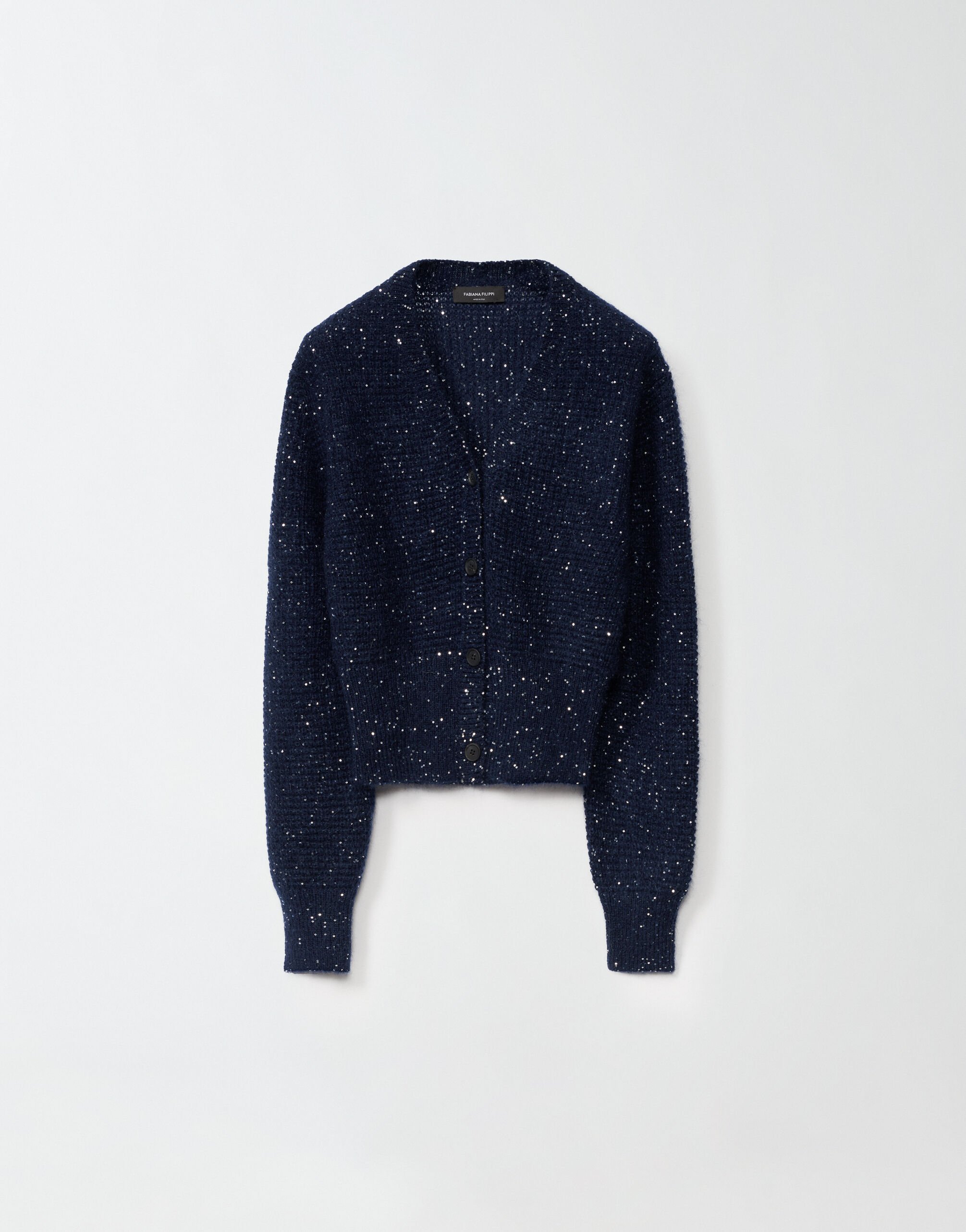 ${brand} Cardigan in mohair, blu notte ${colorDescription} ${masterID}