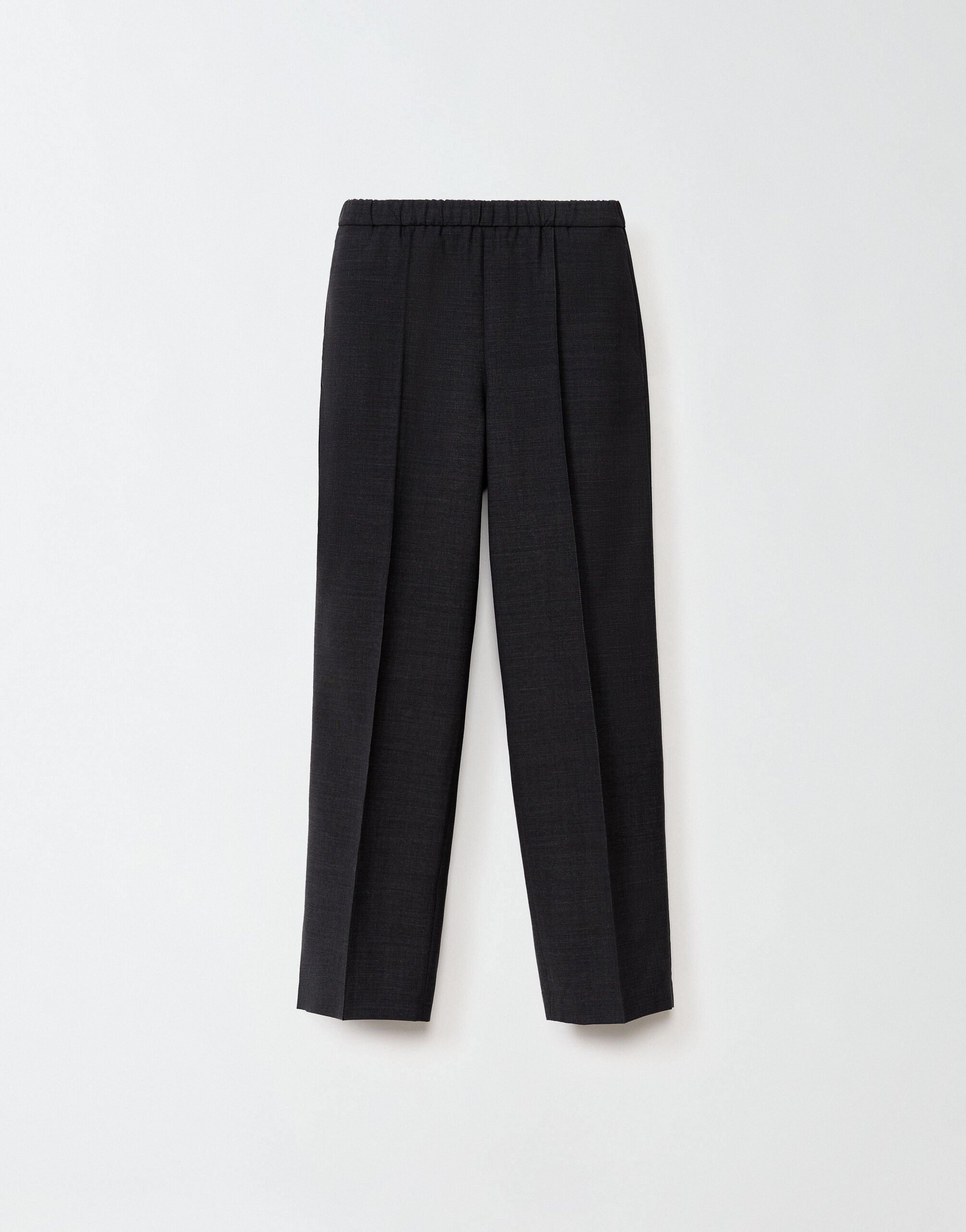 ${brand} Cool wool Gubbio jogging trousers, charcoal ${colorDescription} ${masterID}