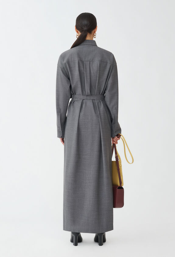 Fabiana Filippi Cool wool dress, lead GREY ABD214F154D6200000