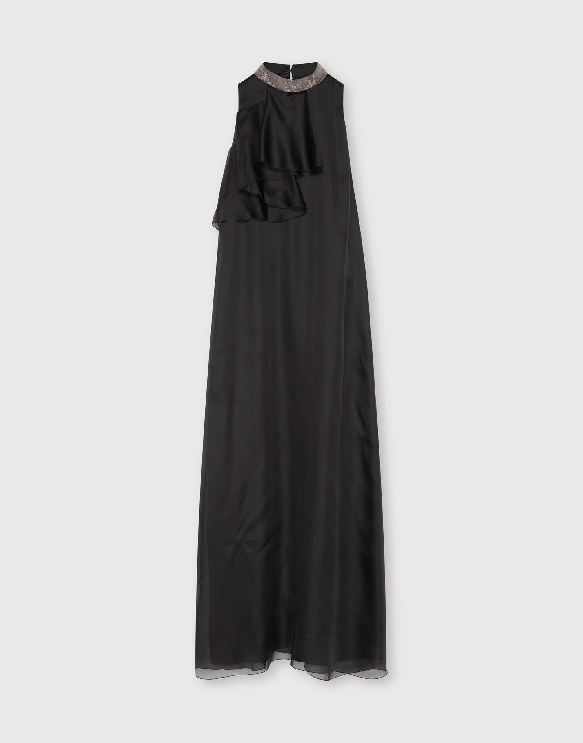 レディースシルクドレス、ブラック ドレス | Fabiana Filippi