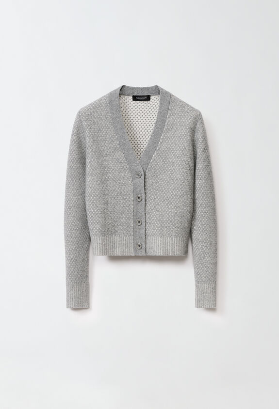 Fabiana Filippi Cardigan in Platinum, roccia GRIGIO MAD214F383I0320000