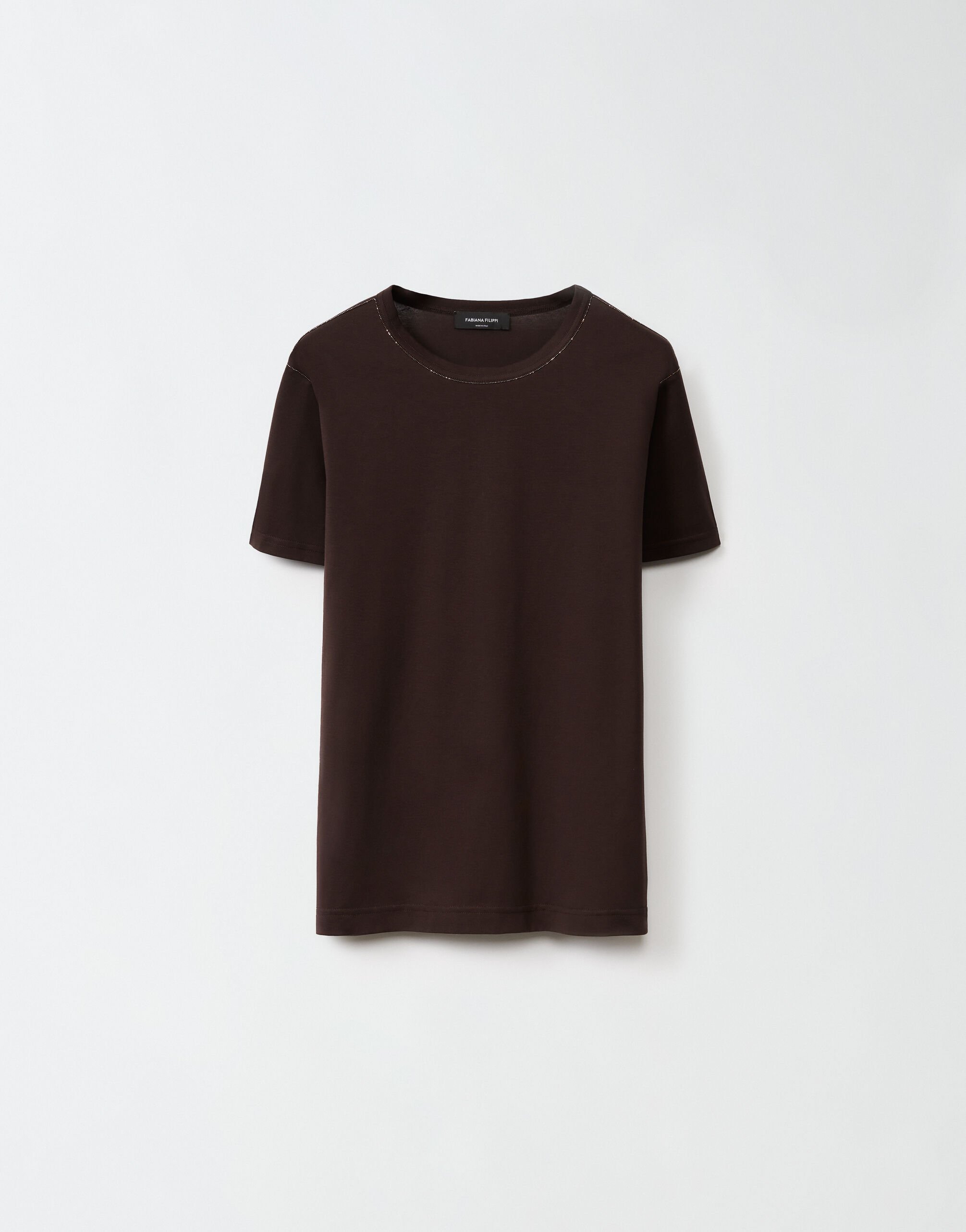 ${brand} T-Shirt aus Jersey, Ebenholz ${colorDescription} ${masterID}