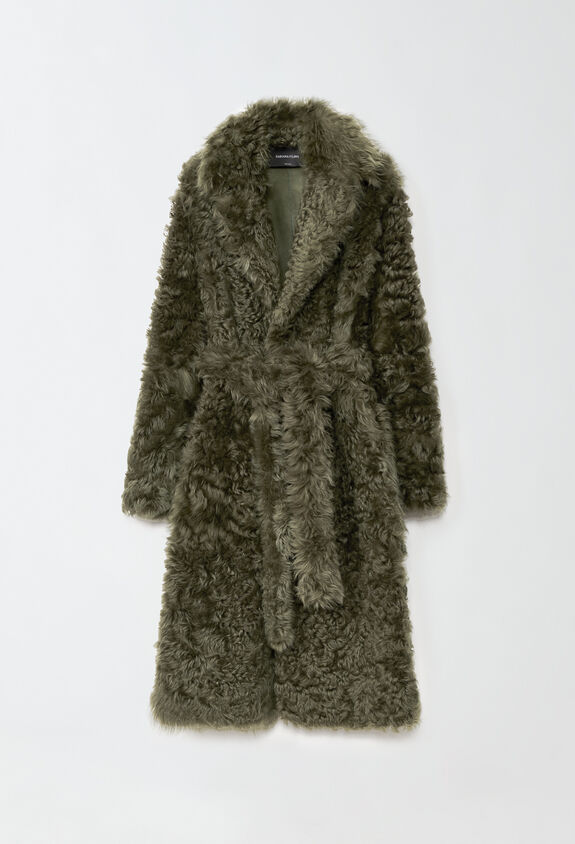 Fabiana Filippi Mantel aus Shearling, Loden GRÜN PLD214F233I0240000