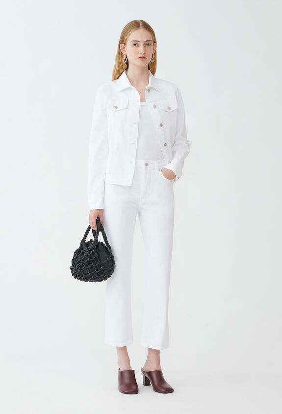 Fabiana Filippi Veste en denim, blanc blanc GCD264F172I8880000