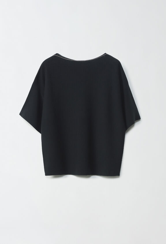 Fabiana Filippi Maglia in cotone organico, nero NERO MAD264F097D2900000