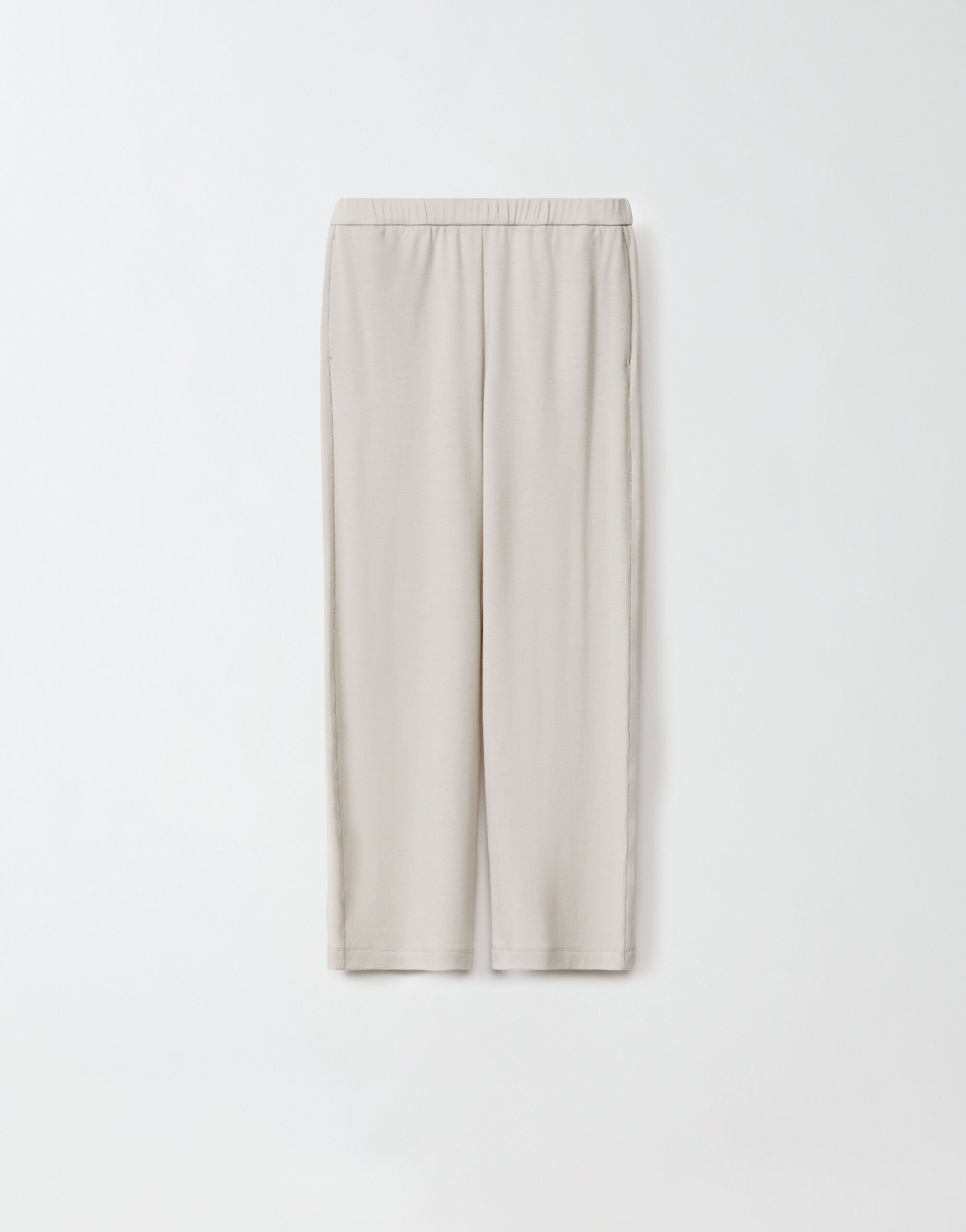 ${brand} Pantalone jogging in jersey di lana, nebbia ${colorDescription} ${masterID}