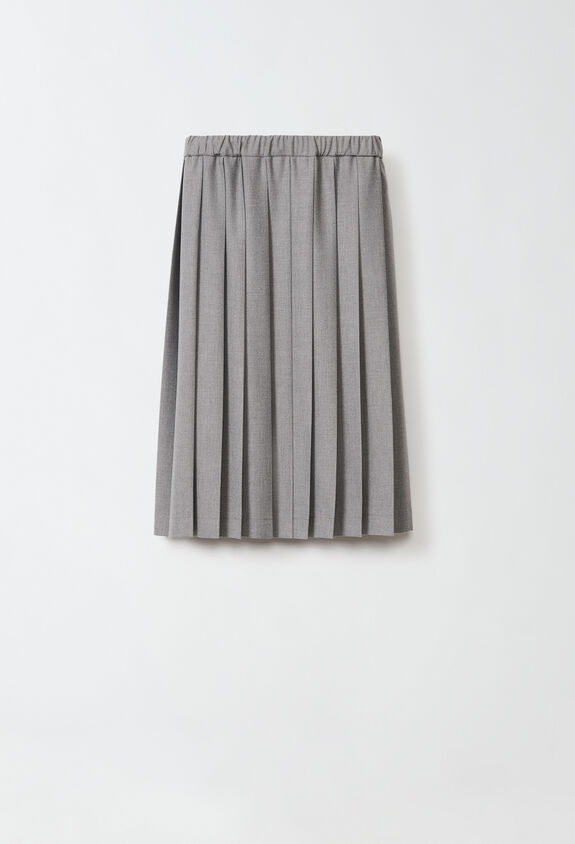 Fabiana Filippi Flannel skirt, rock grey GREY GND224F876SK090000