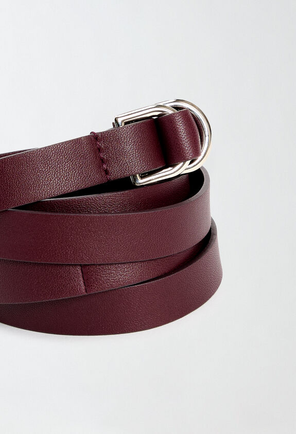 Fabiana Filippi Ceinture en cuir nappa, bordeaux ROUGE AAD214A778I4080000