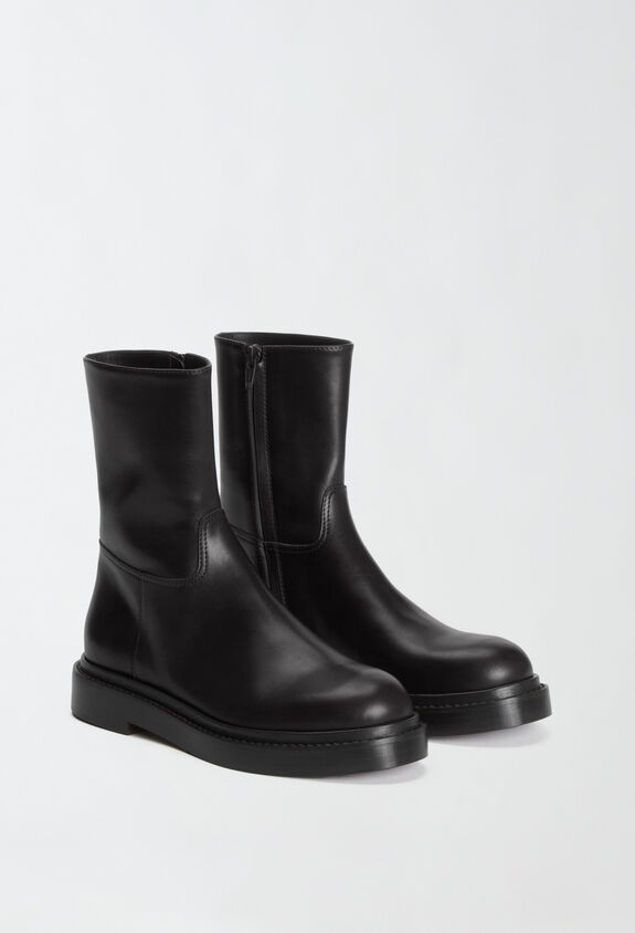 Fabiana Filippi Leather biker boots, black BLACK ASD214A884I9900000