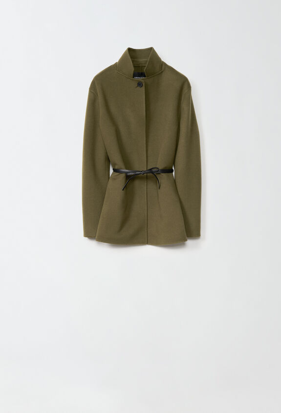 Fabiana Filippi Double wool and cashmere jacket, loden GREEN CTD214F380I0370000