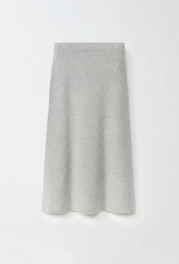 Fabiana Filippi Platinum and mohair skirt, rock grey and white GREY GND224F841L0430000