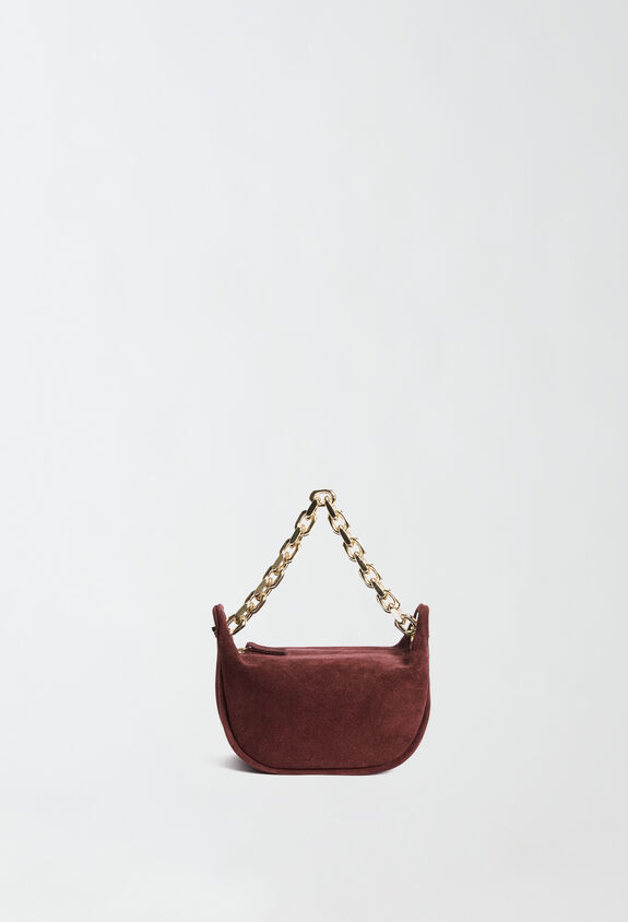 Fabiana Filippi MINI SUEDE EYELET BAG RED BGD214A866I9740000