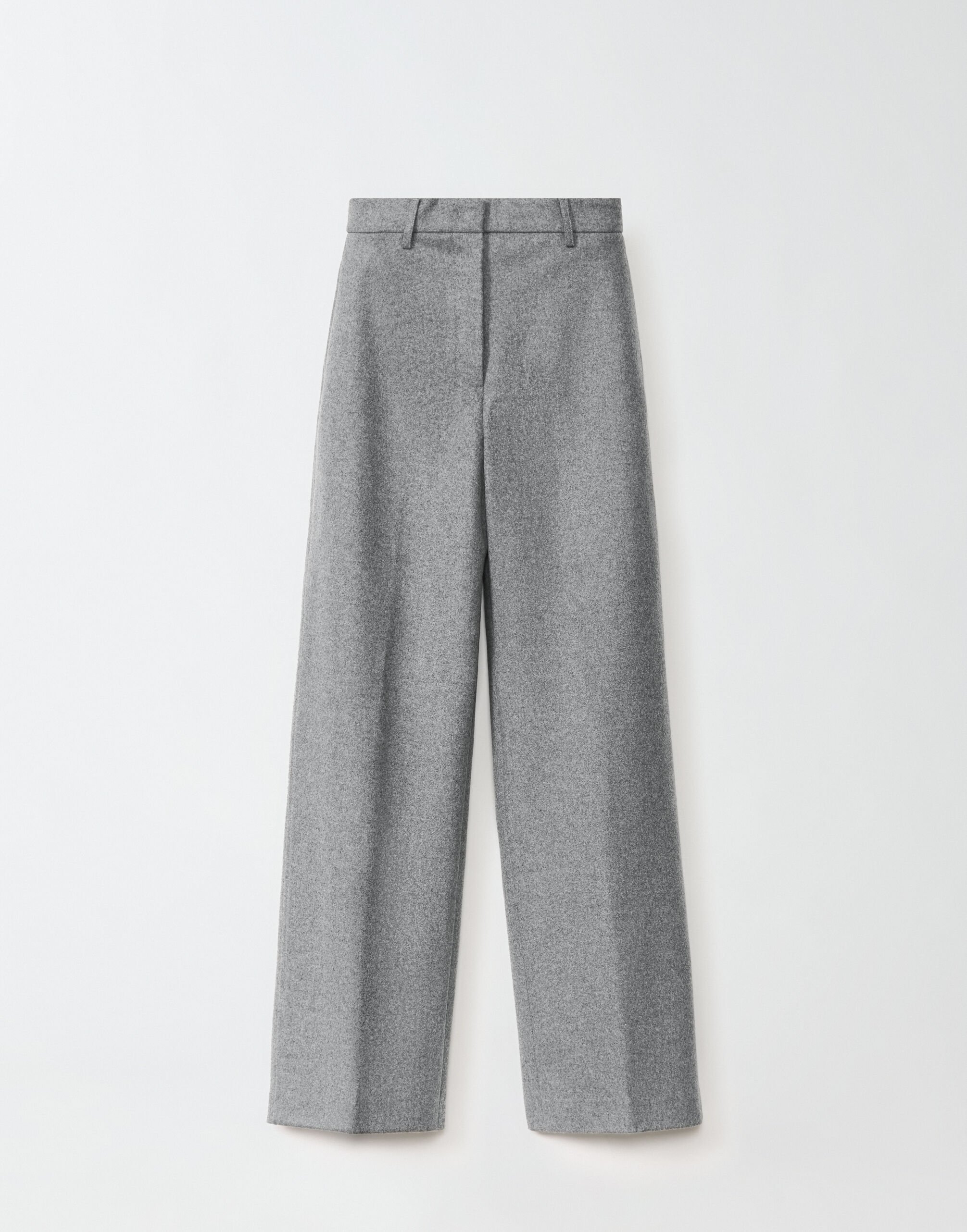 ${brand} Norcia flannel trousers, melange rock ${colorDescription} ${masterID}