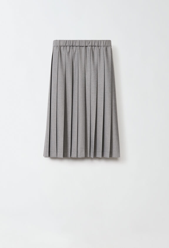 Fabiana Filippi Flannel skirt, rock grey GREY GND224F876SK090000