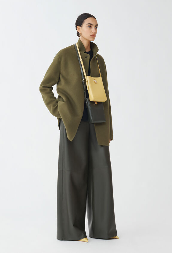 Fabiana Filippi Pantalon en cuir nappa, olive VERT PLD214F244I9670000