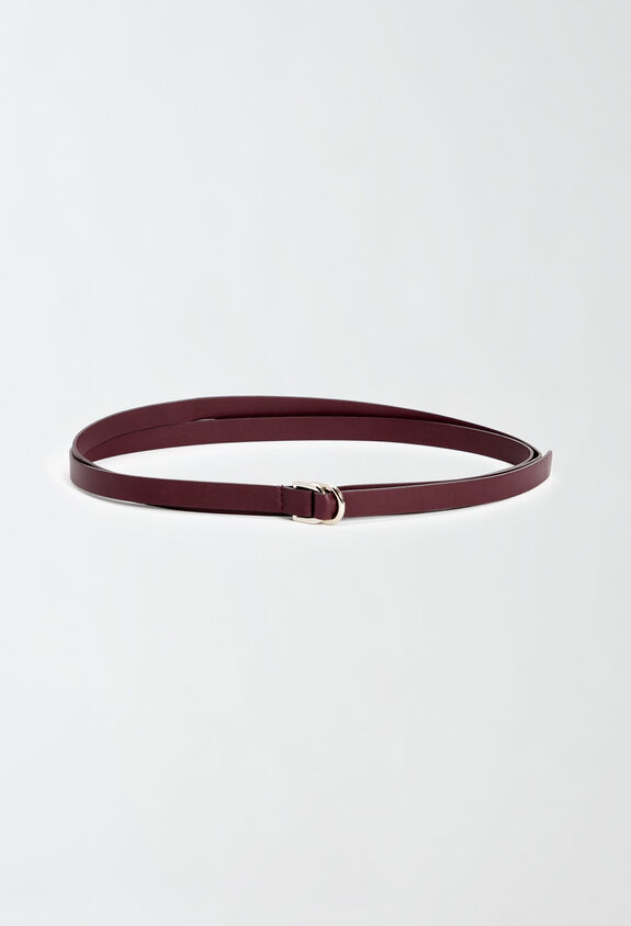 Fabiana Filippi Ceinture en cuir nappa, bordeaux ROUGE AAD214A778I4080000