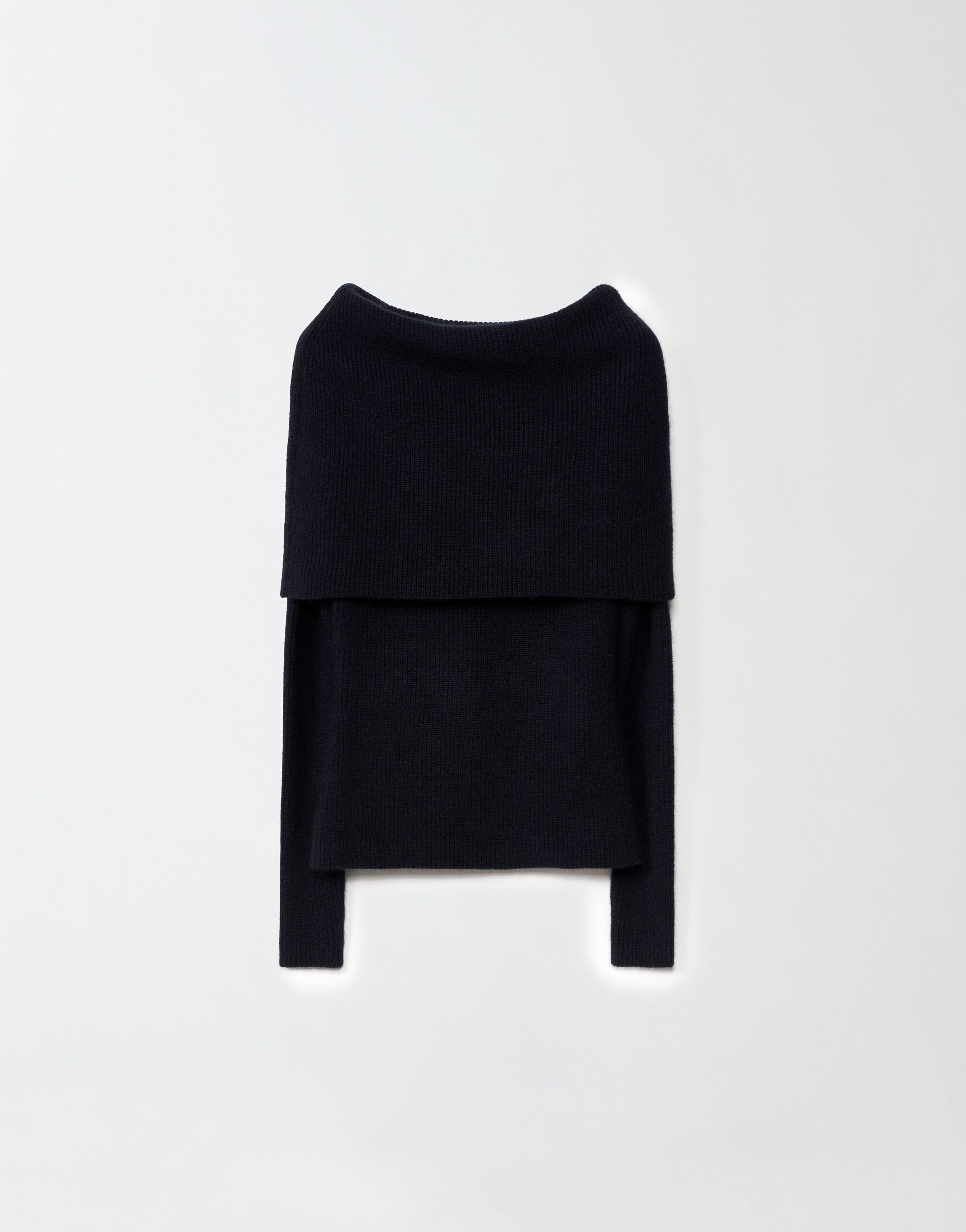 ${brand} Maglia in Platinum e mohair, blu notte ${colorDescription} ${masterID}