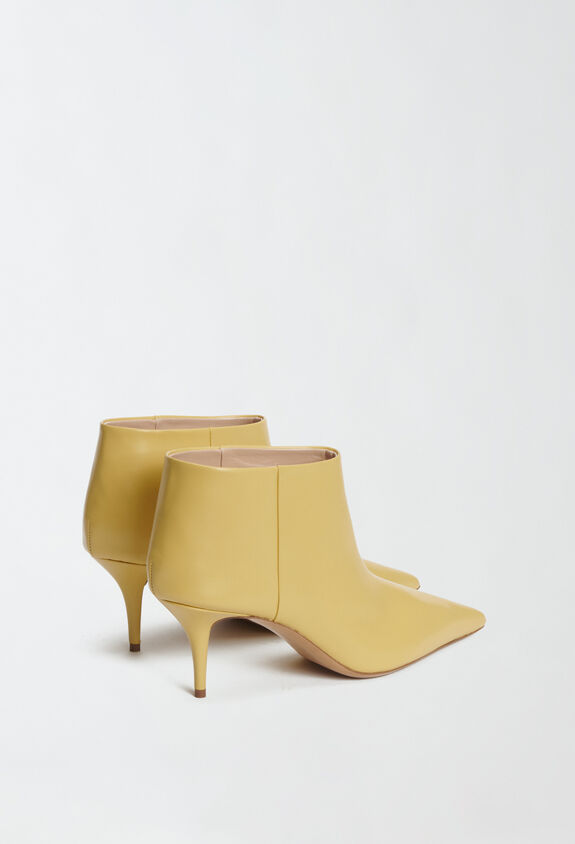 Fabiana Filippi Tronchetto con tacco in pelle, curcuma GIALLO ASD214A896I9920000