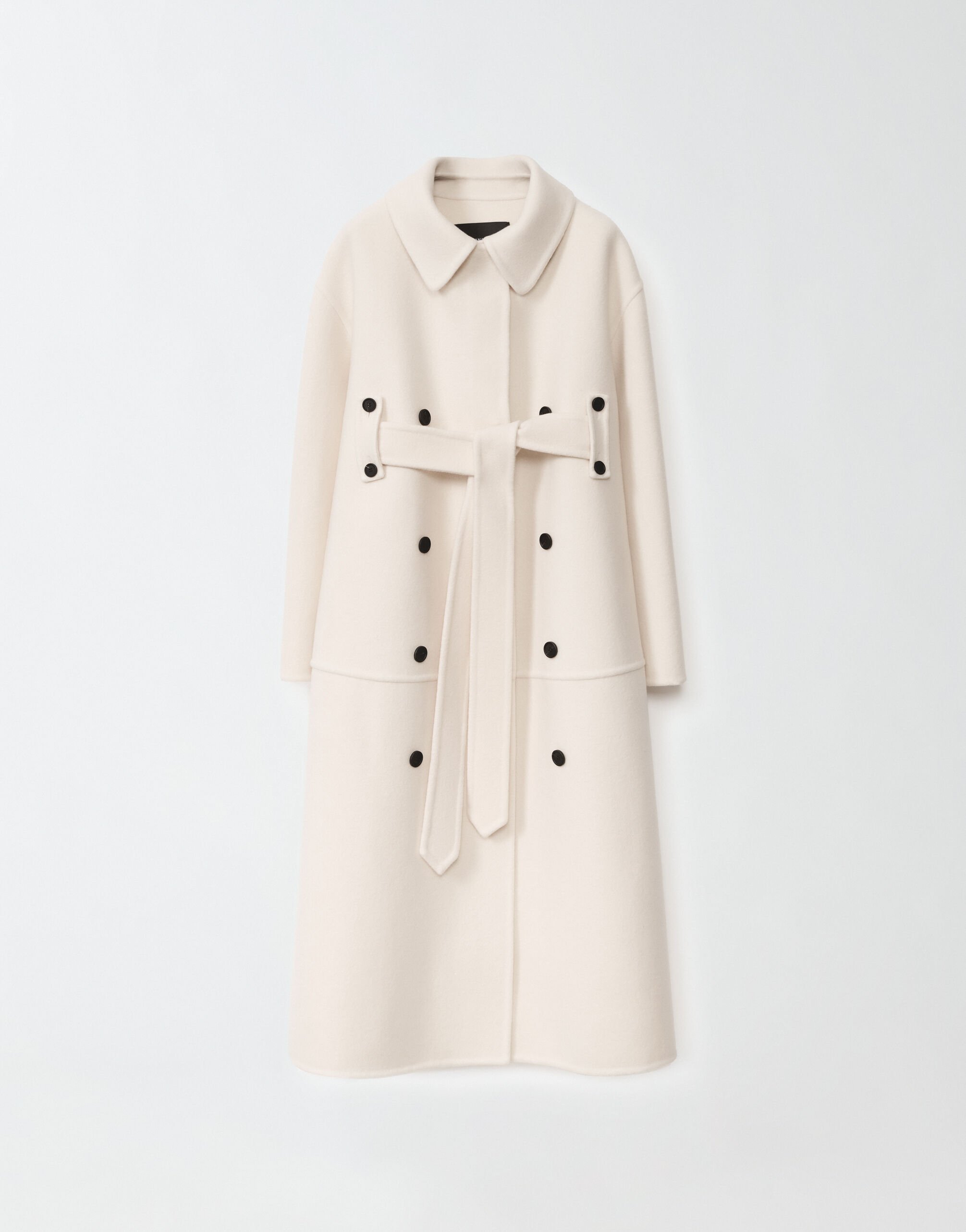 ${brand} Boiled wool coat, butter ${colorDescription} ${masterID}