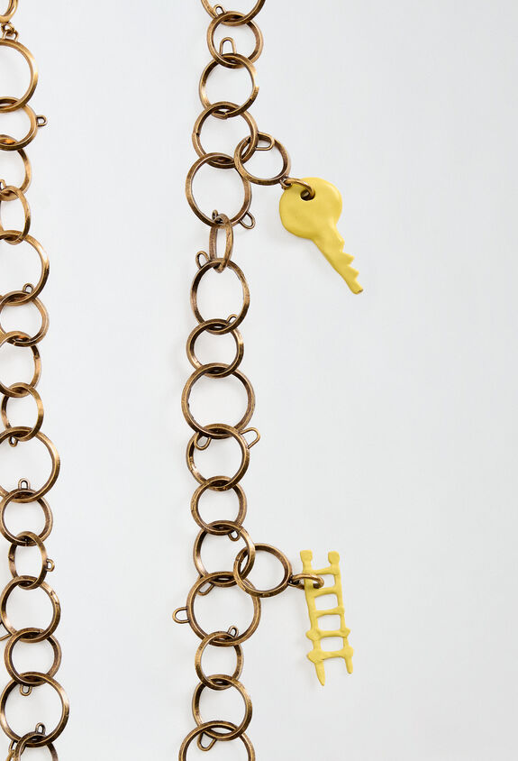 Fabiana Filippi CHAIN NECKLACE WITH CHARMS YELLOW BXD214A753I1210000