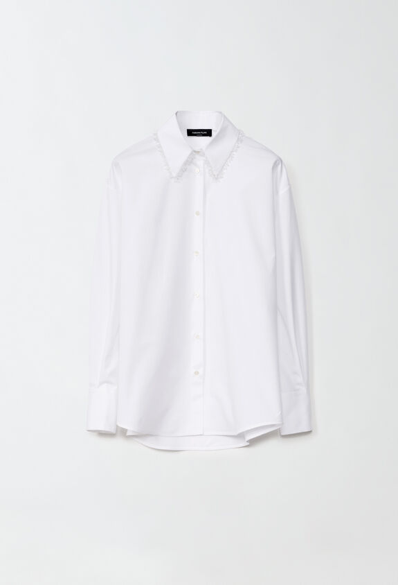 Fabiana Filippi Poplin shirt, optical white WHITE CAD214F416I9560000