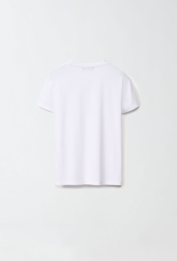 Fabiana Filippi T-shirt in jersey di cotone organico, bianco BIANCO JEDP04W108X6450000