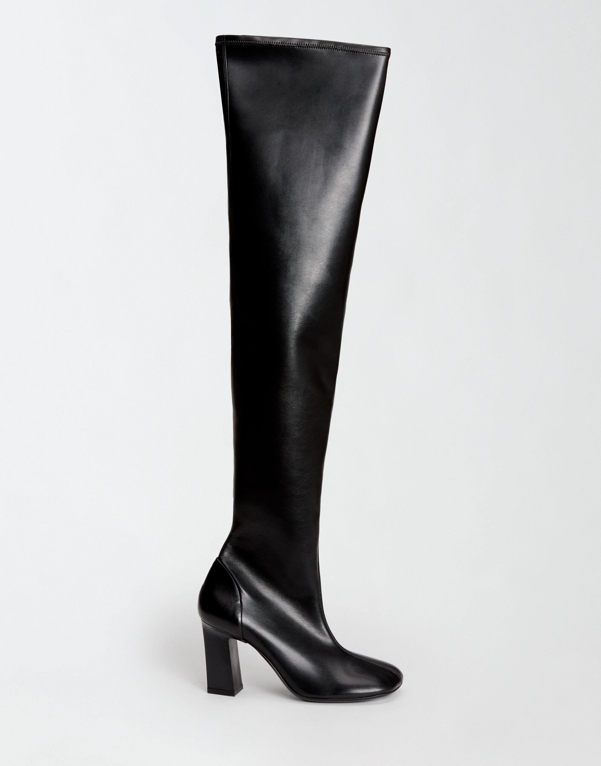 ${brand} Eco leather high boots, black ${colorDescription} ${masterID}