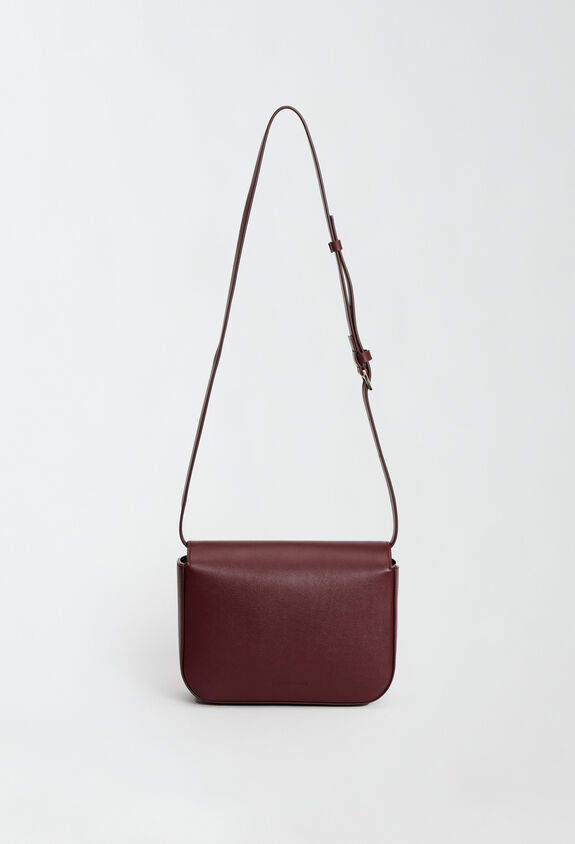 Fabiana Filippi Messenger Bag aus Kalbsleder, Bordeaux ROT BGD214A863I9720000