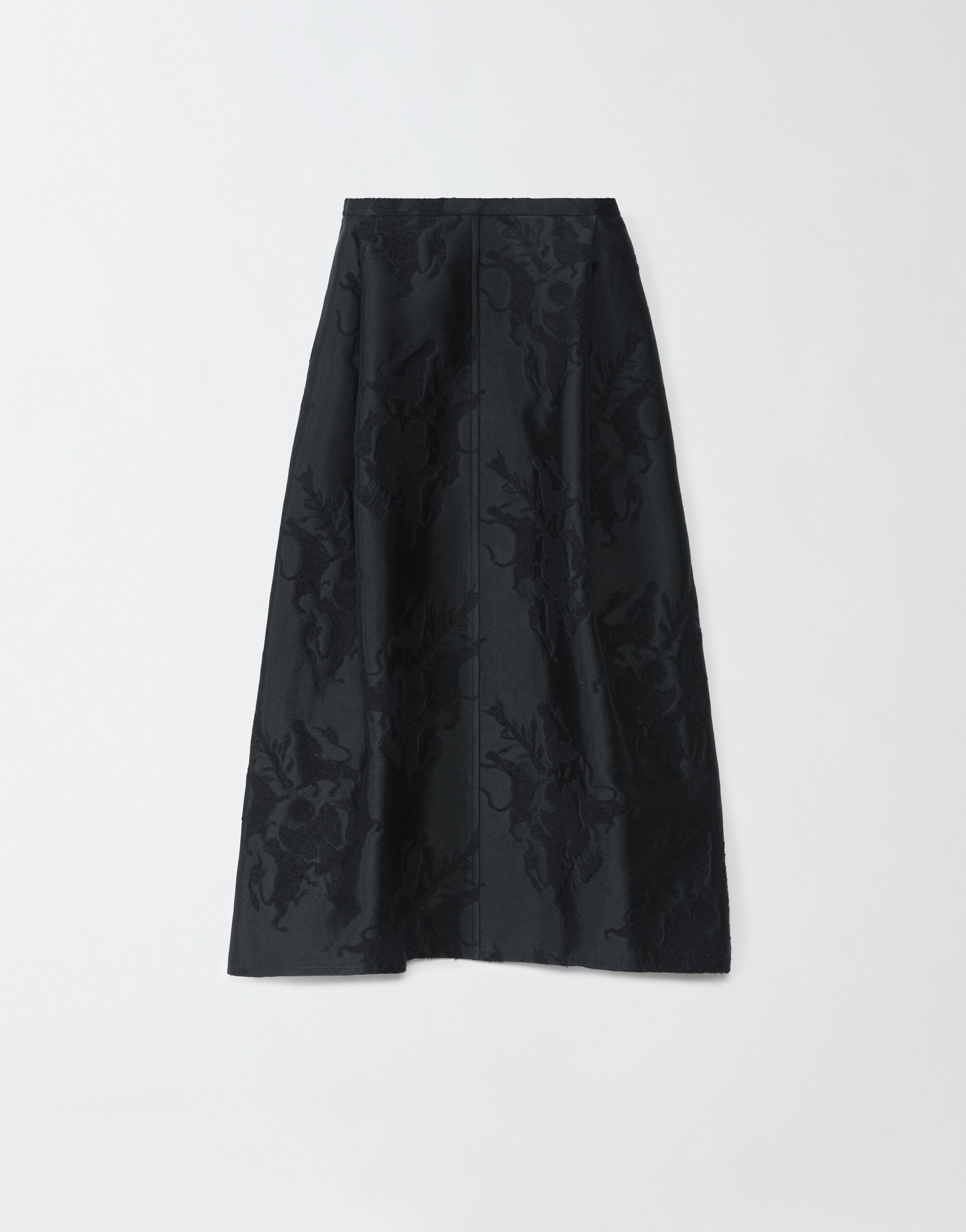 ${brand} Jupe en jacquard, noir ${colorDescription} ${masterID}