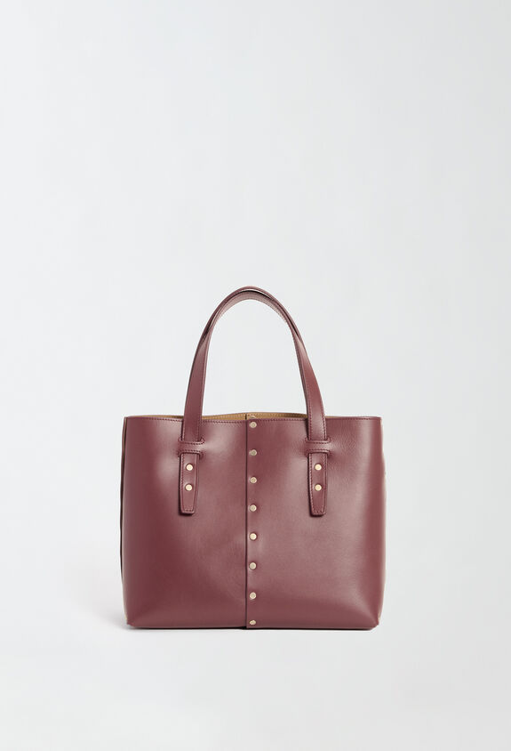 Fabiana Filippi Calfskin mini tote bag, burgundy RED BGD214A860I9710000